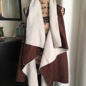 Faux Sherpa vest